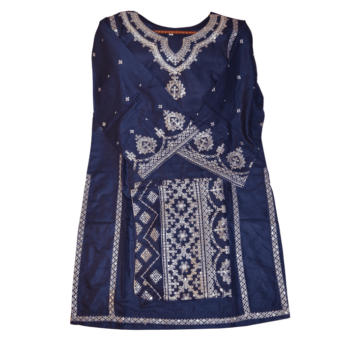 sage blue embroidered 2pc stitched 