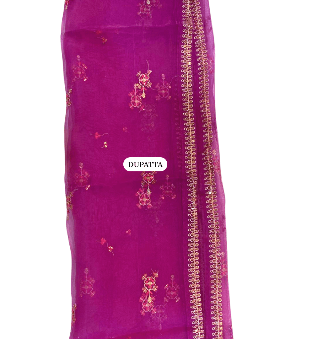 tea pink emb 3pc stitched 