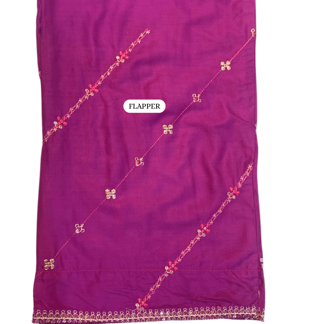tea pink emb 3pc stitched 