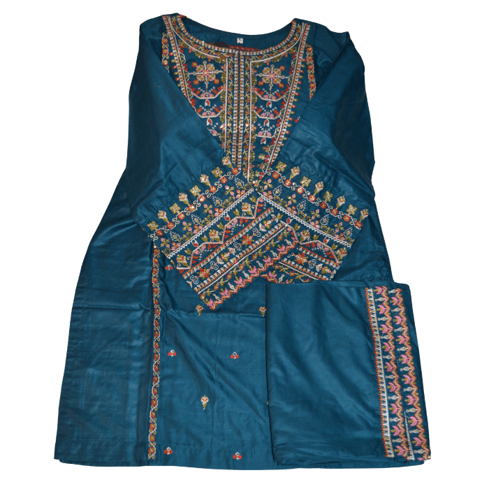zouk embroidered 2pc stitched